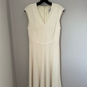 LK Bennett tea-length, ivory dress